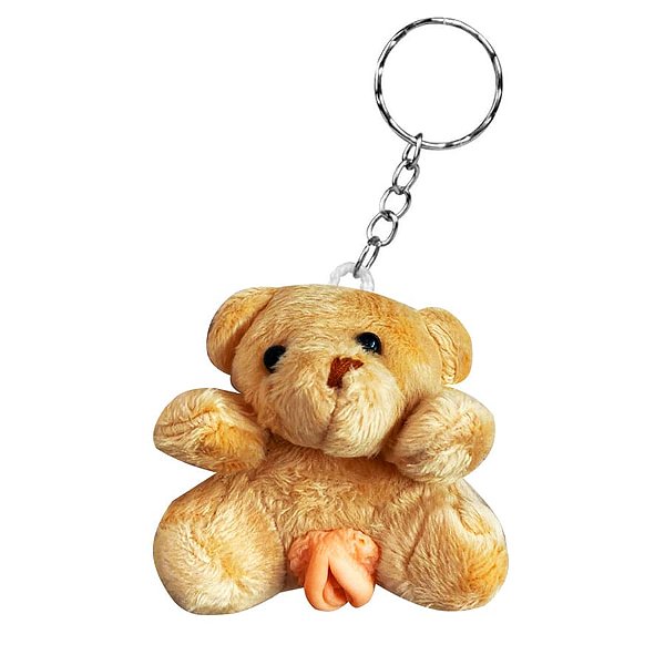Chaveiro de Bichinho em Pelúcia com Genital Vagina Urso