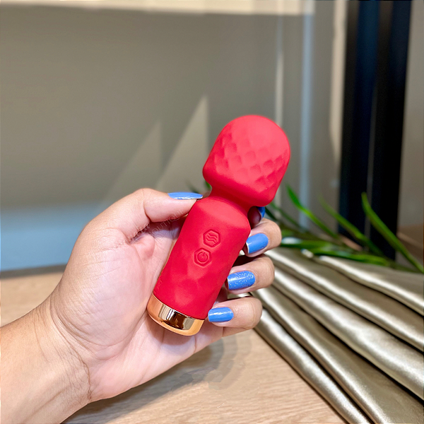 Vibrador Mini Varinha Mágica Recarregável