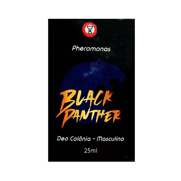 Perfume Black Panther Pheromonas Deo Colônia Masculino 25ml