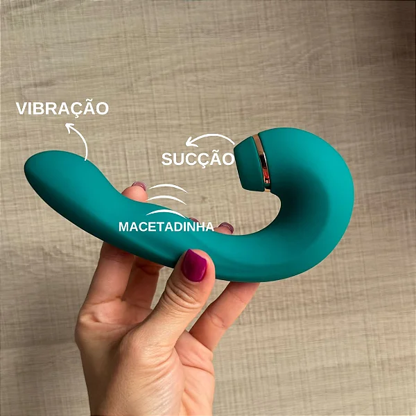 Apollo Sugador Vibrador 3 em 1 Recarregável