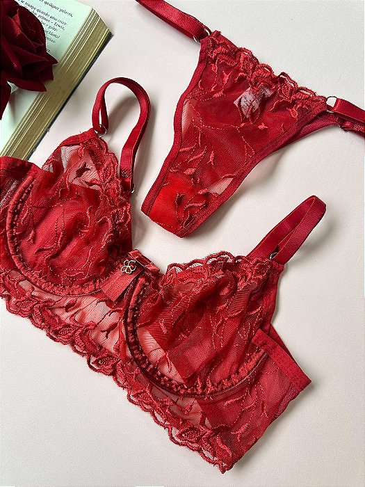 Conjunto Encanto Vermelho G