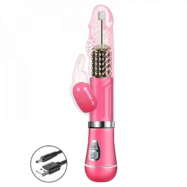 Vibrador Rotativo com Textura Recarregável