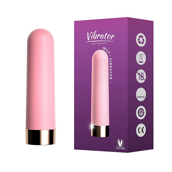 Vibrador Mily Cápsula Vibratória 10 Vibrações Recarregável