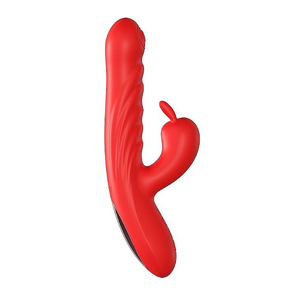 Vibrador de Ponto G e clitóris com Vai e vem Recarregável Roxo