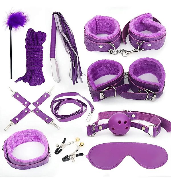 Kit com 11 Sado Erótico - Bandagem BDSM