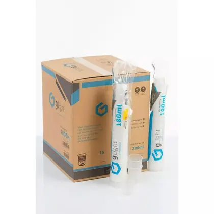 Copo Descartável Transparente 180ML CX C/2500 Uni.