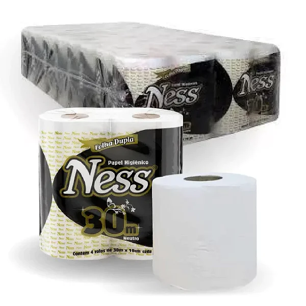 Papel Higiênico Folha Dupla C/64 Rolos - Ness