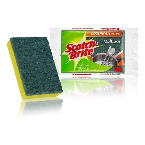 Esponja Dupla Face Verde e Amarela Uni. - Scotch Brite