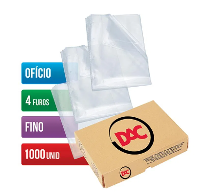 Envelope Plástico 4F 0.6mm Fino - DAC C/1000 Uni.