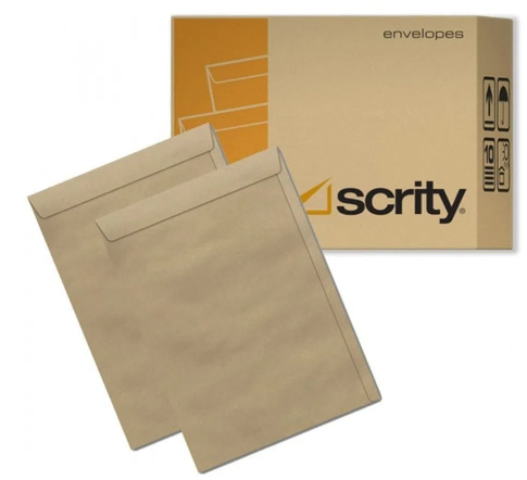 Envelope Saco 229x324 80g KRAFT C/ 250 UNID - Scrity
