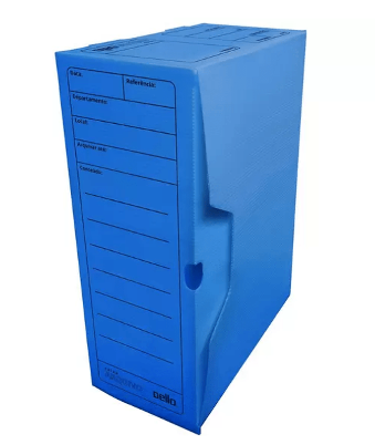 Arquivo Morto Polionda Azul 360x130x240mm Oficio Und Dello