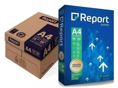 Papel Sulfite A4 Report 75g/m2 - Caixa C/10 PCT
