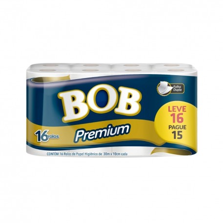 Papel Higiênico Folha Dupla C/16 Rolos - BOB