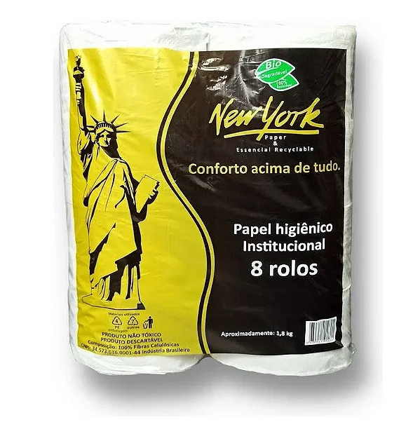 Papel Higiênico Institucional C/8 Rolos 240g FS - New York