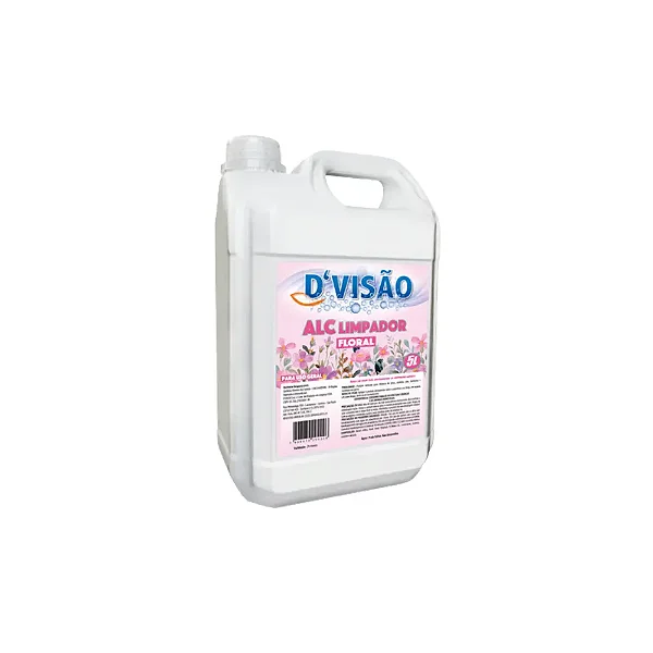 Álcool Perfumado Limpador 46° 5L Floral - D`visão