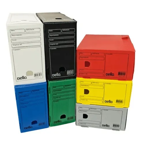 Arquivo Morto Polionda Colors 360x130x240mm Oficio Uni. Dello