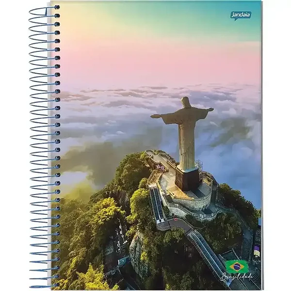 Caderno 1/4 Flexível 96 Fls Brasilidade - Jandaia