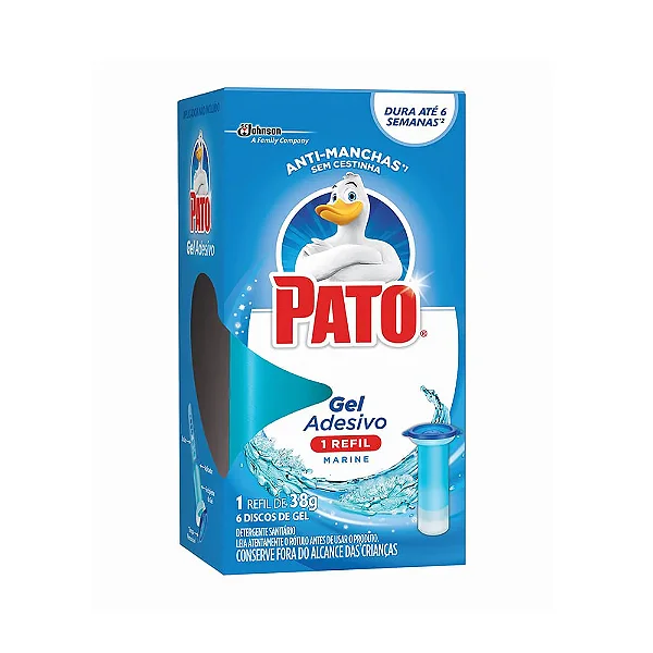 Gel Ades. Sanitário Marine Refil Pato 38g C/6
