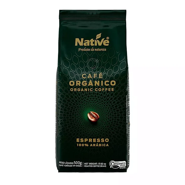Café Orgânico Torrado em Grãos - Native 500G