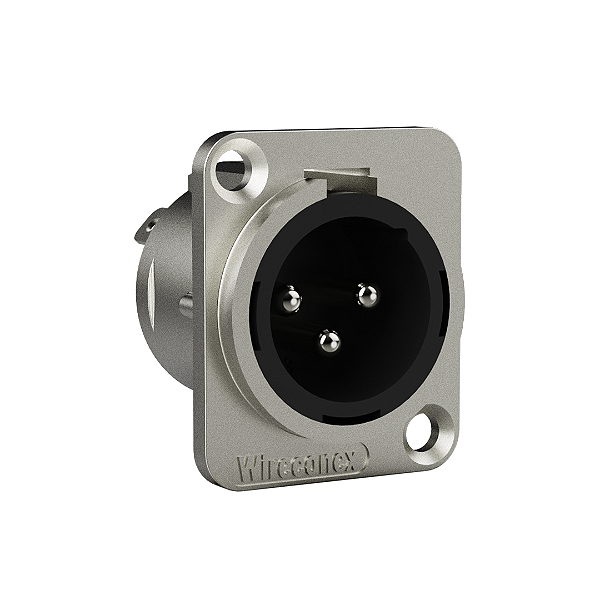 Conector XLR Painel Macho Wireconex WC 1033