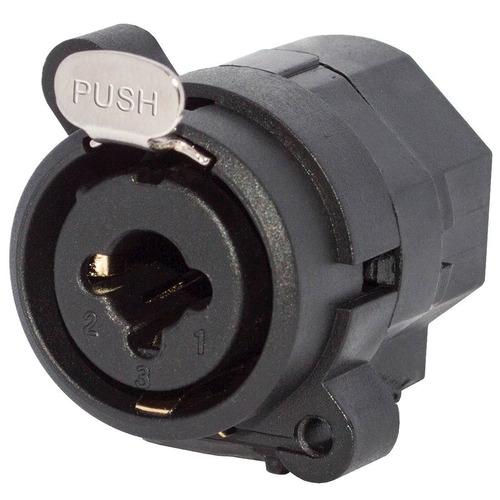 Conector Combo Painel XLR Fêmea + P10 TRS - WC 330