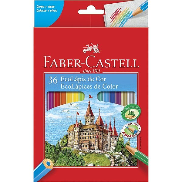 Lápis de cor 36 cores - Faber Castell