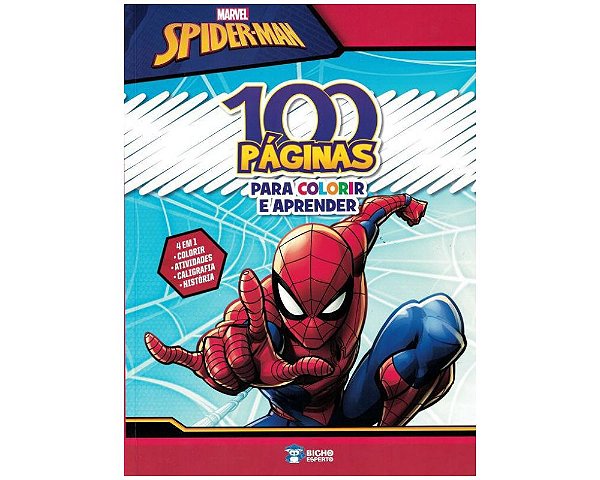 Livro de Colorir 100 páginas Spider-Man