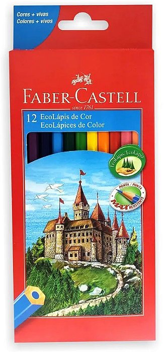 Lápis de cor 12 cores - Faber Castell
