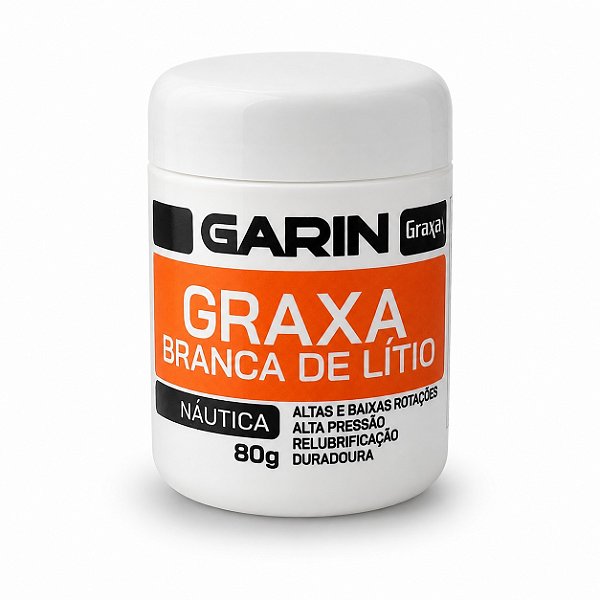 GRAXA BRANCA LITIO NAUTICA PROFISSIONAL GARIN 80G