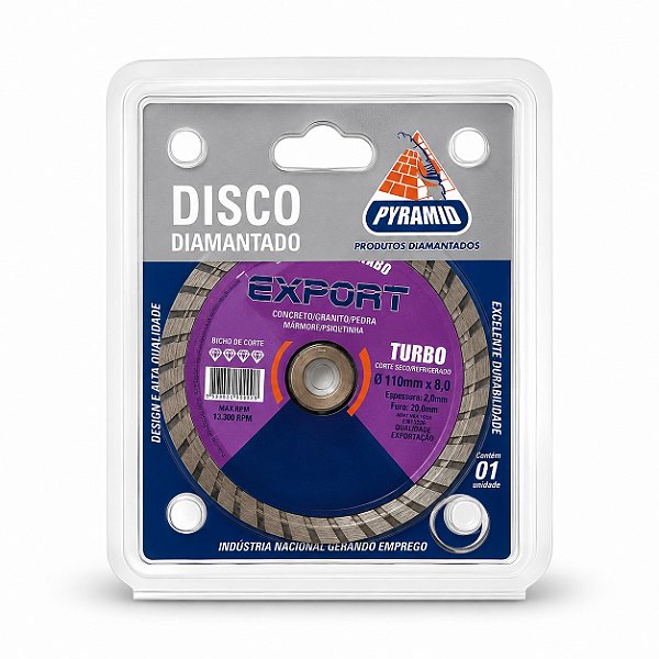 DISCO DIAMANTADO TURBO EXPORT - PYRAMID