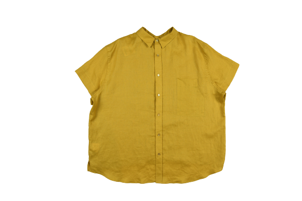 Camisa em Linho Front and Back Capim Dourado