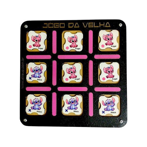 Brinquedo educativo tabuleiro Jogo da velha 25x25cm
