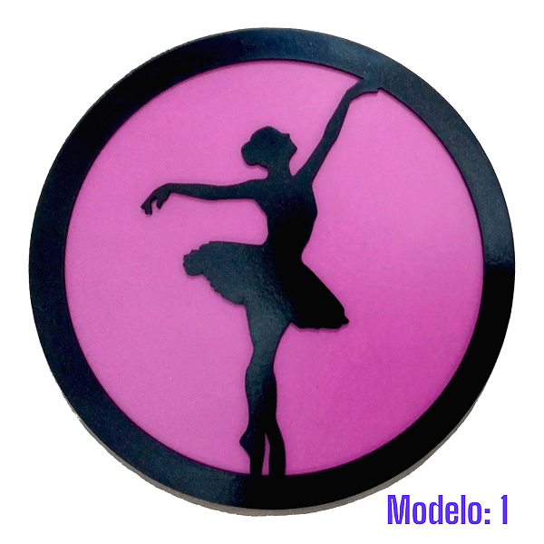 Trio Quadros Bailarina MDF Decoração Ballet 30cm