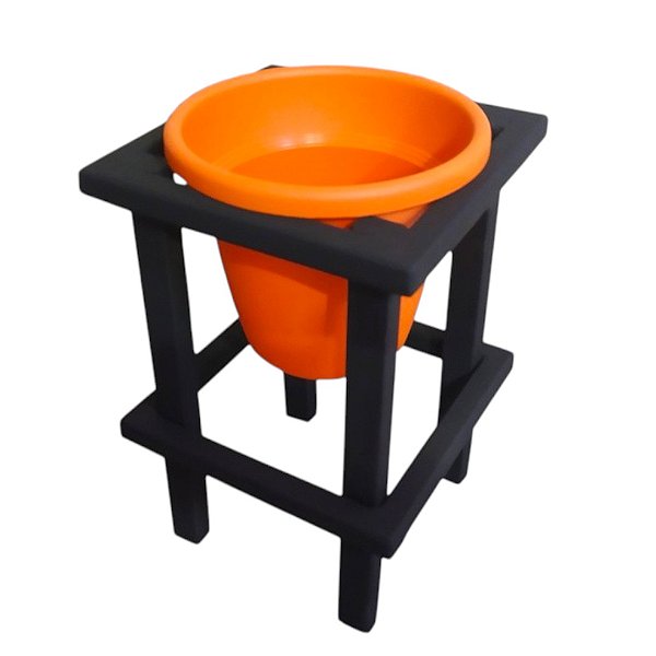 Kit Vaso de Planta Ø19 com Suporte 30cm para Piso