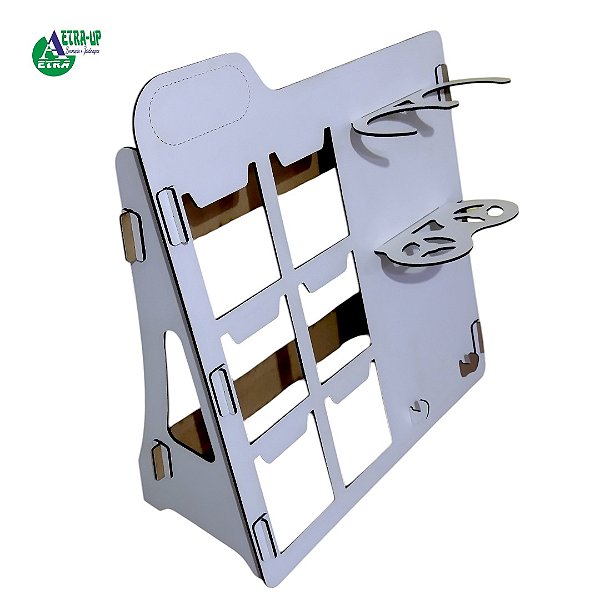 Expositor MDF para canecas, azulejo sublimatica e squeeze 40x17x43,7cm