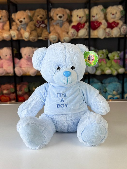 Pelúcia urso I´ts a boy -30cm