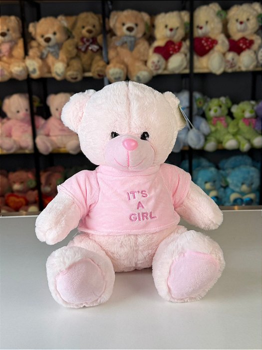 Pelúcia urso I´ts a girl -30cm