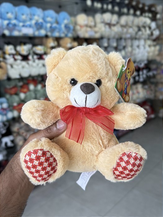 PELUCIA URSO ref. FE7425 amarelo -20cm und.