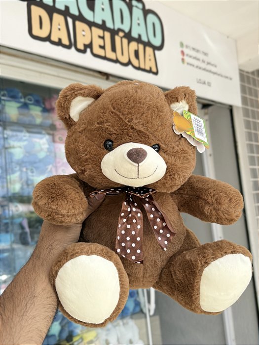 Urso pelúcia marrom FD5089 -30cm