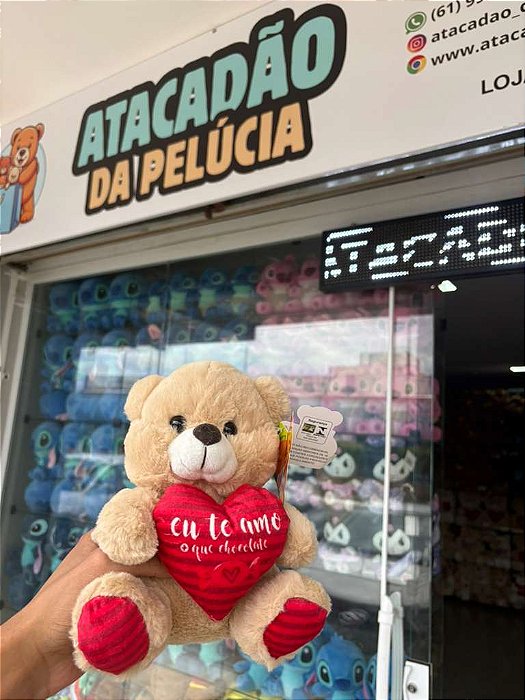 PELUCIA URSO ref. FE7426 marrom-20cm und.