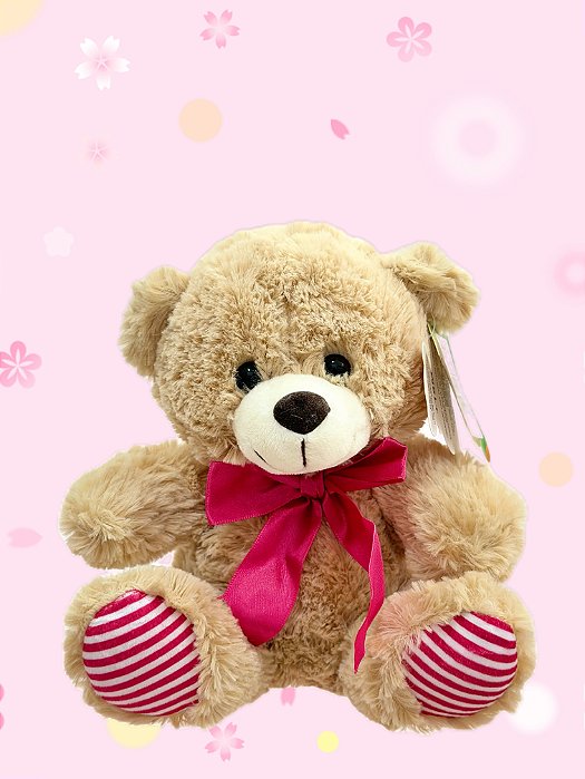PELUCIA URSO ref. FE7372 rosa -20cm und.