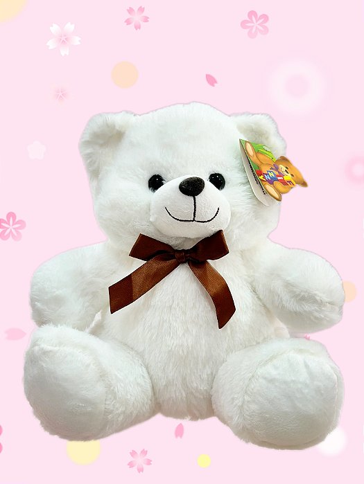 PELUCIA URSO ref. FD5031 BRANCO-25cm und.