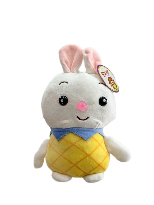 Coelho pelúcia abacaxi 22cm