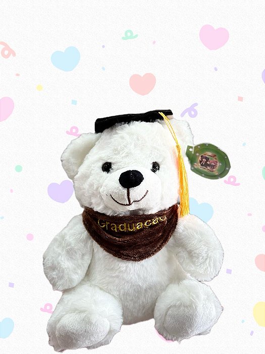 Pelúcia Formatura 25cm BRANCO