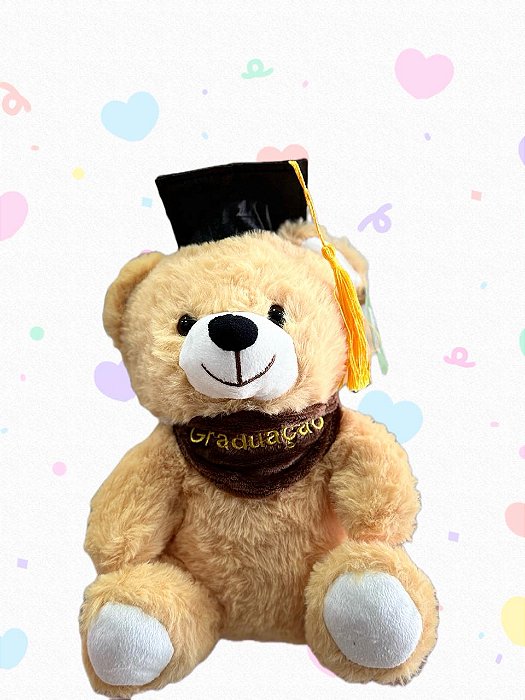 Pelúcia Formatura 25cm BEGE