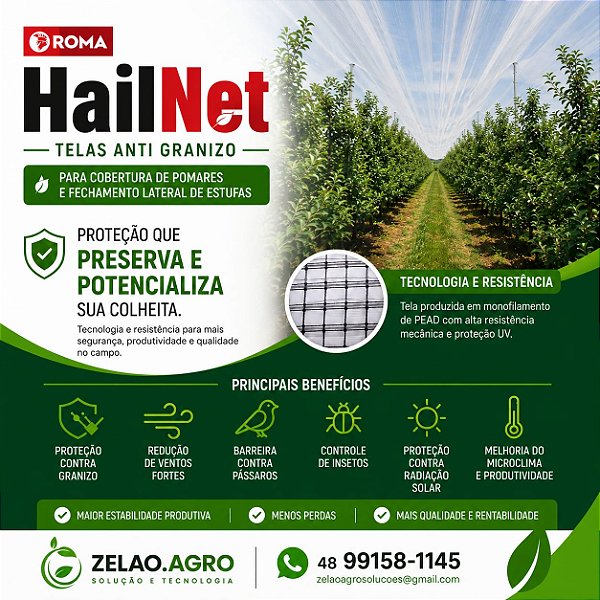 Tela HailNet Antigranizo
