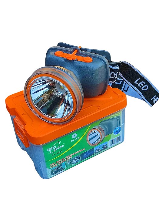 Lanterna de Cabeça LED EP-8503 8w ( A prova D'agua)