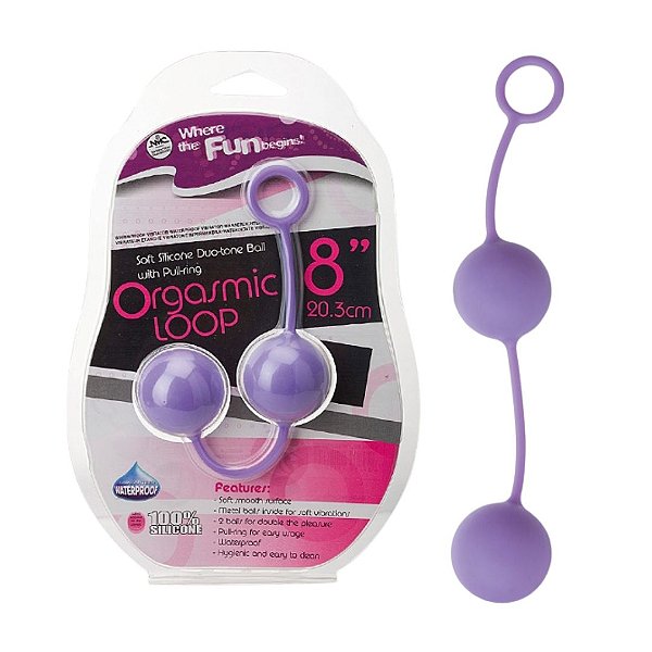 ORGASMIC LOOP BOLAS PARA POMPOARISMO EM SILICONE COM PESO - NANMA