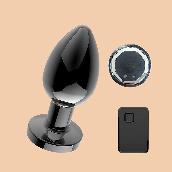 TURN ME ON PLUG METÁLITCO VIBRATÓRIO COM CONTROLE REMOTO