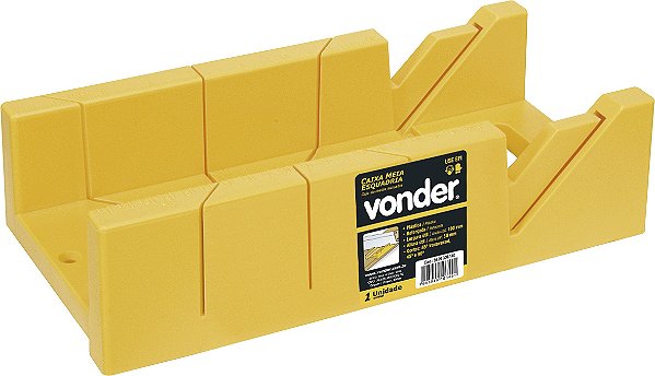 Caixa de Meia-Esquadria Plástica Vonder 45° e 90° em ABS Resistente